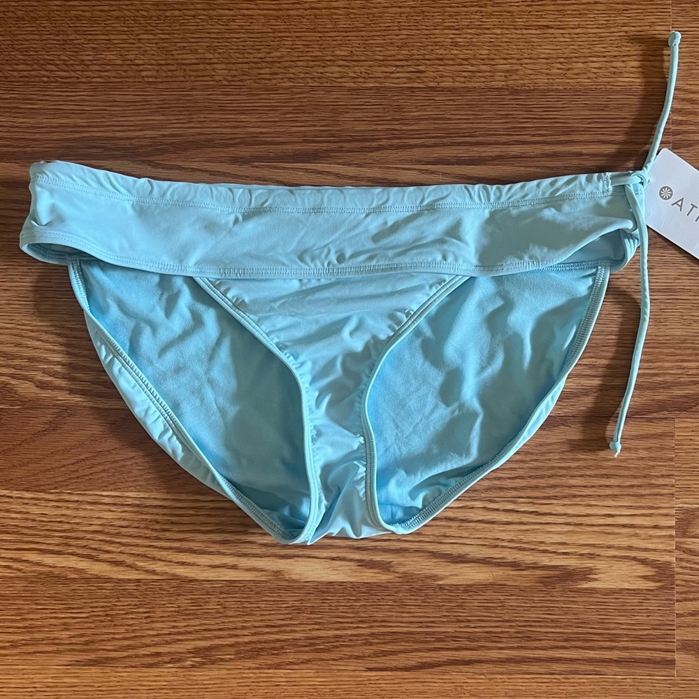 Athleta Side Tie Bikini Swim Bottom City Blue